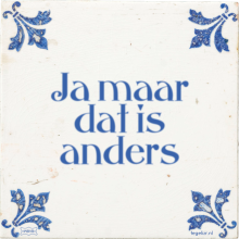 Ja maar dat is anders - 60 keer bekeken