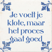 Je voelt je klote, maar het proces gaat goed - 56 keer bekeken