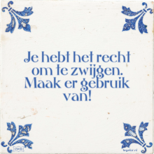 Je hebt het recht om te zwijgen. Maak er gebruik van! - 45 keer bekeken