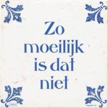 Zo moeilijk is dat niet - 35 keer bekeken