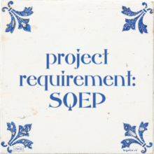 project requirement: SQEP - 5 keer bekeken