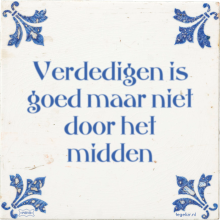 Verdedigen is goed maar niet door het midden - 4 keer bekeken