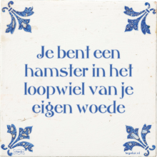Je bent een hamster in het loopwiel van je eigen woede - 25 keer bekeken