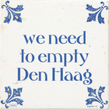 we need to empty Den Haag - 4 keer bekeken