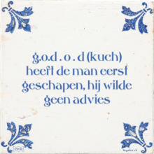g.o.d . o . d (kuch) heeft de man eerst geschapen, hij wilde geen advies - 2 keer bekeken
