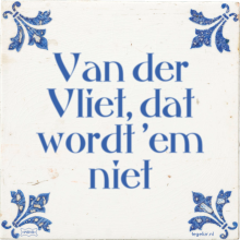 Van der Vliet, dat wordt 'em niet - 29 keer bekeken