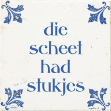 die scheet had stukjes - 6 keer bekeken