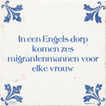 In een Engels dorp komen zes migrantenmannen voor elke vrouw - 6 keer bekeken
