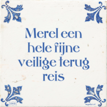 Merel een hele fijne veilige terug reis - 5 keer bekeken