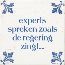 experts spreken zoals de regering zingt…. - 19 keer bekeken