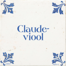 Claude- viool - 1 keer bekeken