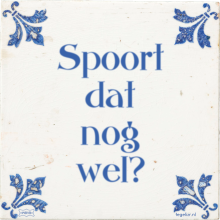 Spoort dat nog wel? - 26 keer bekeken
