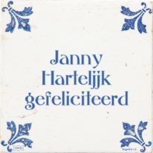 Janny Harteljjk gefeliciteerd - 2 keer bekeken