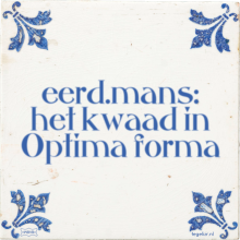 eerd.mans: het kwaad in Optima forma - 3 keer bekeken
