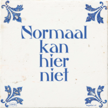 Normaal kan hier niet - 35 keer bekeken