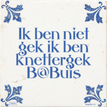 Ik ben niet gek ik ben knettergek B@Buis - 28 keer bekeken