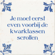 Je moet eerst even voorbij de kwarktassen scrollen - 29 keer bekeken