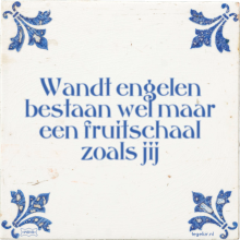 Wandt engelen bestaan wel maar een fruitschaal zoals jij - 19 keer bekeken