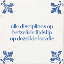 alle disciplines op hetzelfde tijdstip op dezelfde locatie - 38 keer bekeken